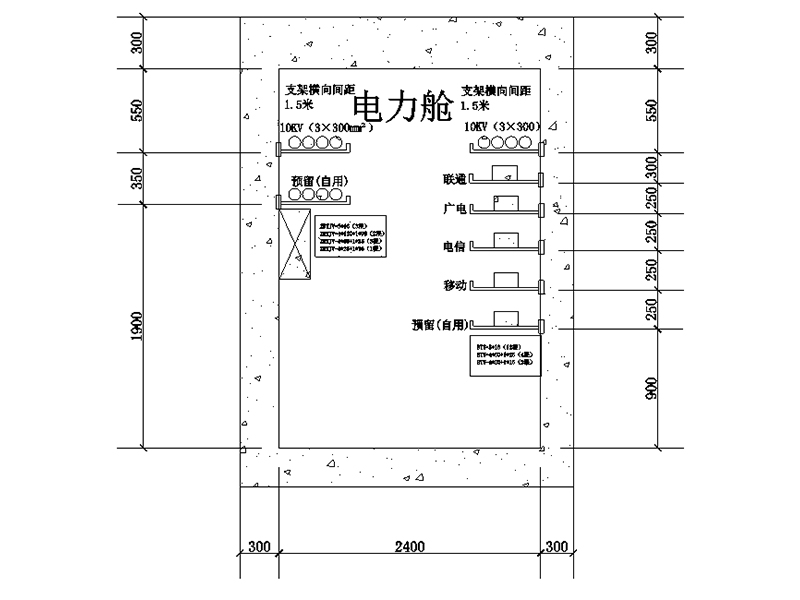 綜合管廊剖面圖